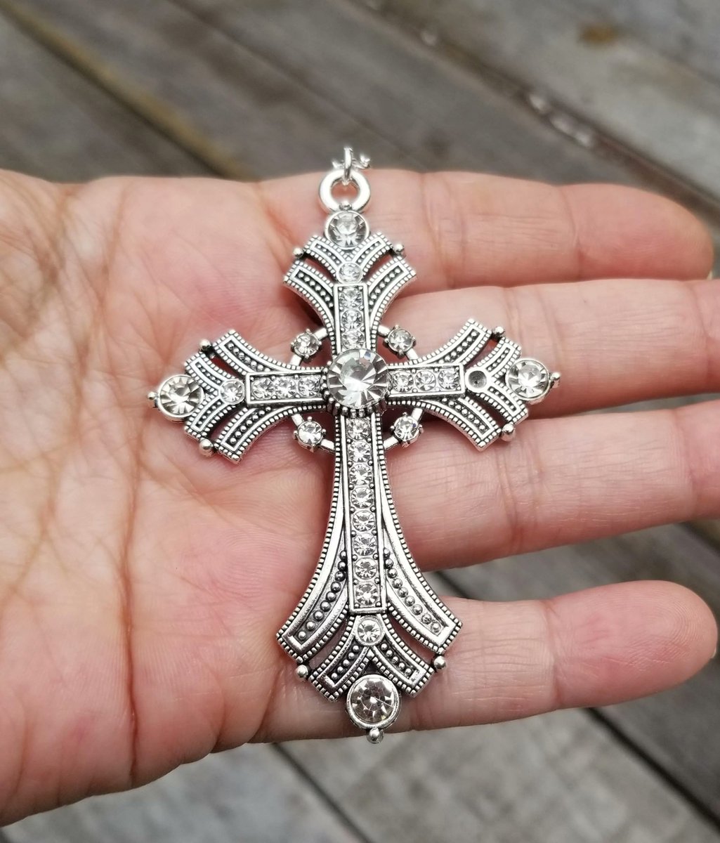 TrendingNowGift's tweet photo. Large Silver Cross Pendant Necklace #jewelry #necklace #pendantnecklace #silvernecklace #cross #crossjewelry #crossnecklace #goth #gothic #largecross #handmadejewelry #crossearrings #giftforher #etsy 

 https://t.co/BJ1docjEHm via @Etsy https://t.co/13XFeuA0X0