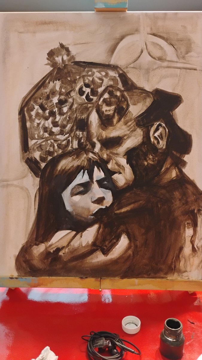 livingd3adqpid's tweet photo. Red, Liz, and the dammned fruit of love. #Hellboy @RealGDT

Oil paint.
40×50
By M Mendoza. https://t.co/BxjxhkAEyq