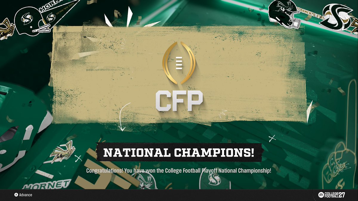 thuuuuney's tweet photo. So many emotions, so much fight, a year I wrote off that we wouldnβt even make it, a Cinderella Run for @SacHornetsFB
National Champs Year VI, Heisman Difficulty @Matt10L sliders
Clips later today for now, Sac Up and #StingersOut https://t.co/nXgmp1ryMQ