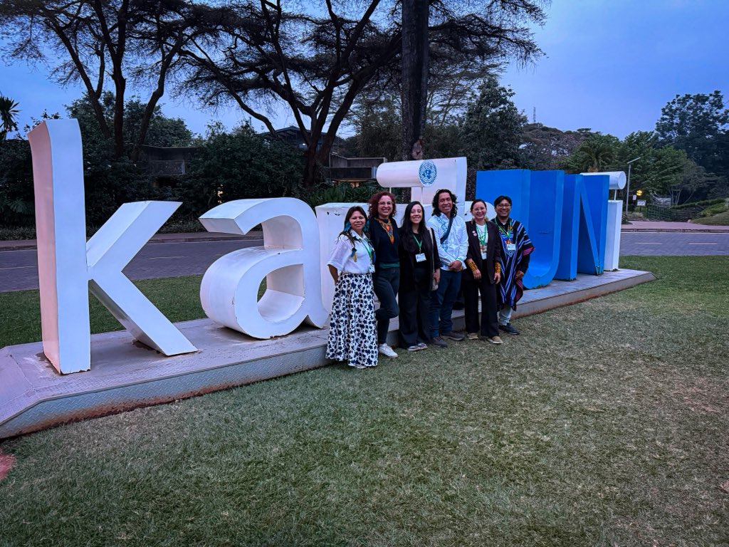 MPCindigena's tweet photo. 🌍 La MPC participa en Nairobi, Kenia, en la séptima reunión del Órgano Subsidiario sobre la Aplicación (SBI-7) del Convenio sobre la Diversidad Biológica (CDB), junto a representantes del Movimiento Indígena Colombiano. https://t.co/vKF9k5aA6D