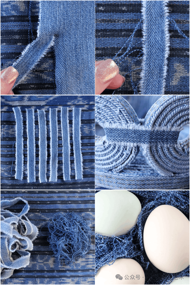 HLDuyLinh2's tweet photo. Just whipped up cute fabric coasters with old jeans—zero waste, 10 mins total!  Perfect for sprucing up my desk. #DIYCraft https://t.co/thooT72jt5