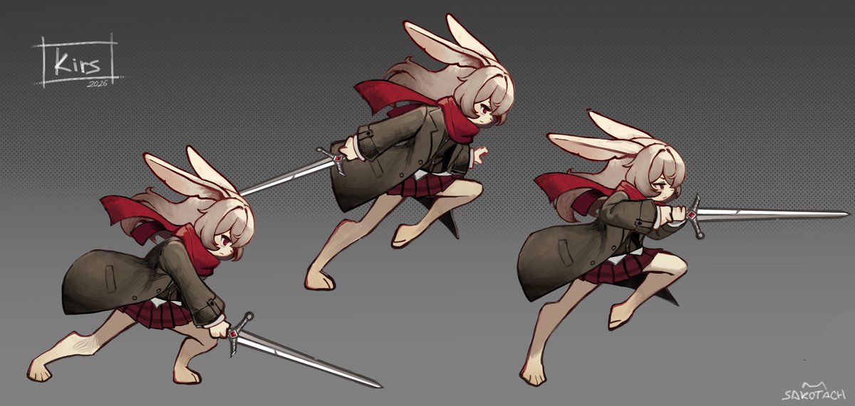 sakotach's tweet photo. Working on game "Outblight" as character artist~ 
I would appreciate your support ❤️ https://t.co/jPI7X4axEX