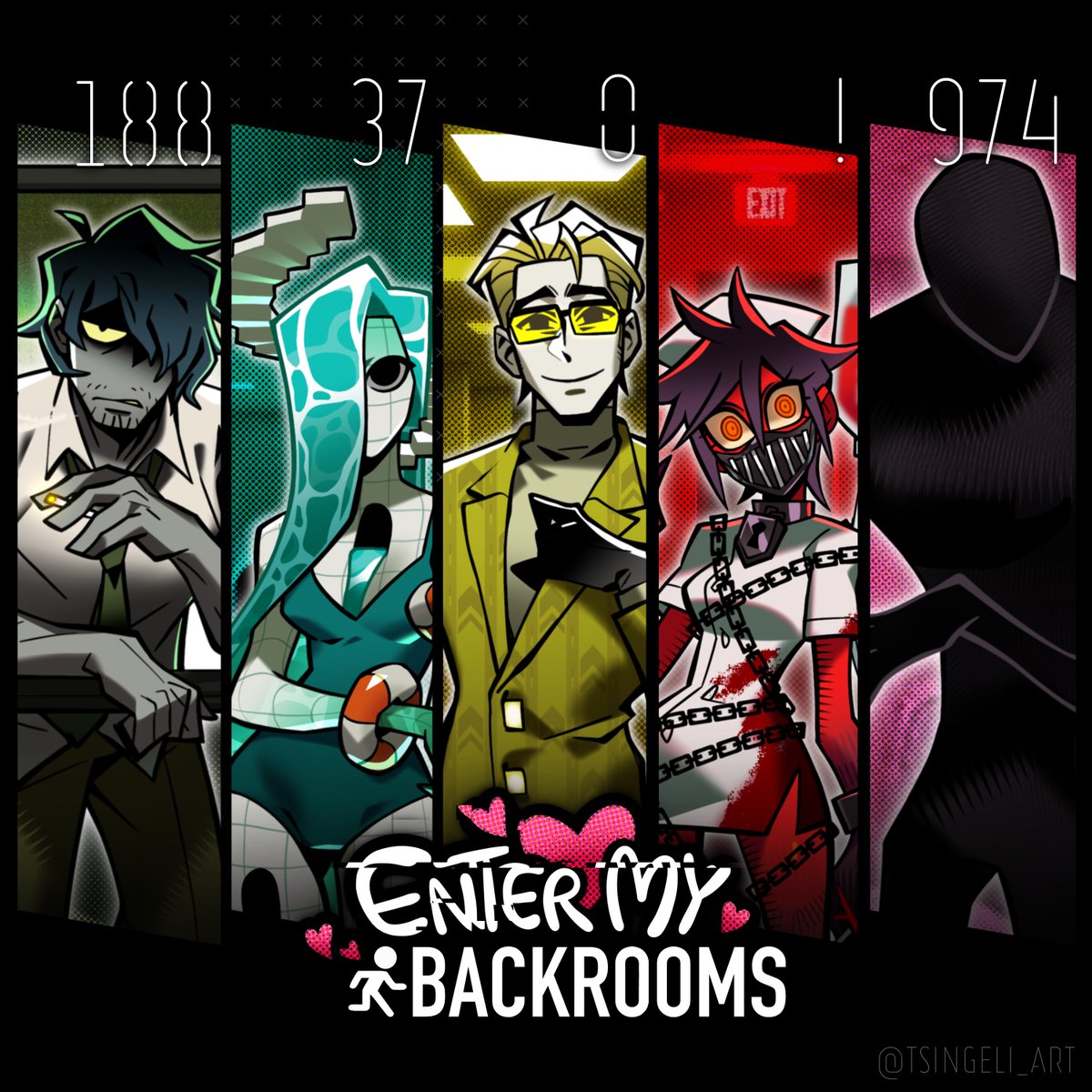 tsingeli_art's tweet photo. ENTER MY BACKROOMS | DATING SIM CONCEPT

Alternative title: Noclipped Into the Backrooms and Now I Have to Romance the Local Fauna to Escape: A Backrooms Dating Sim https://t.co/kudao0EMwY