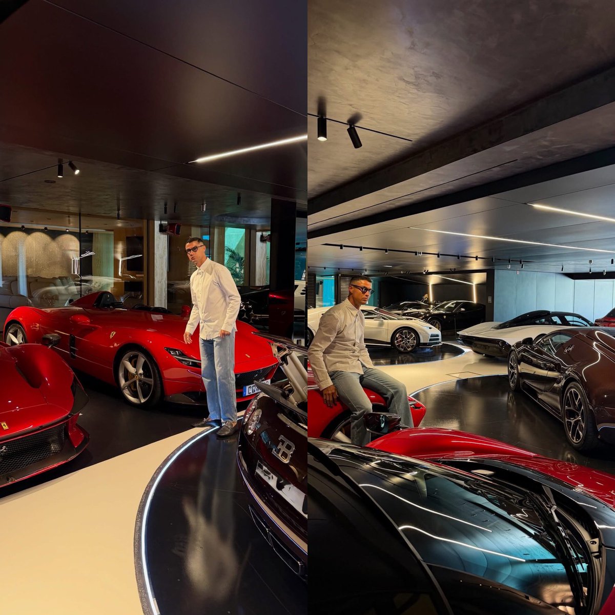 CerebrosG's tweet photo. Los automóviles de Cristiano Ronaldo. https://t.co/Eb88HdLsRU