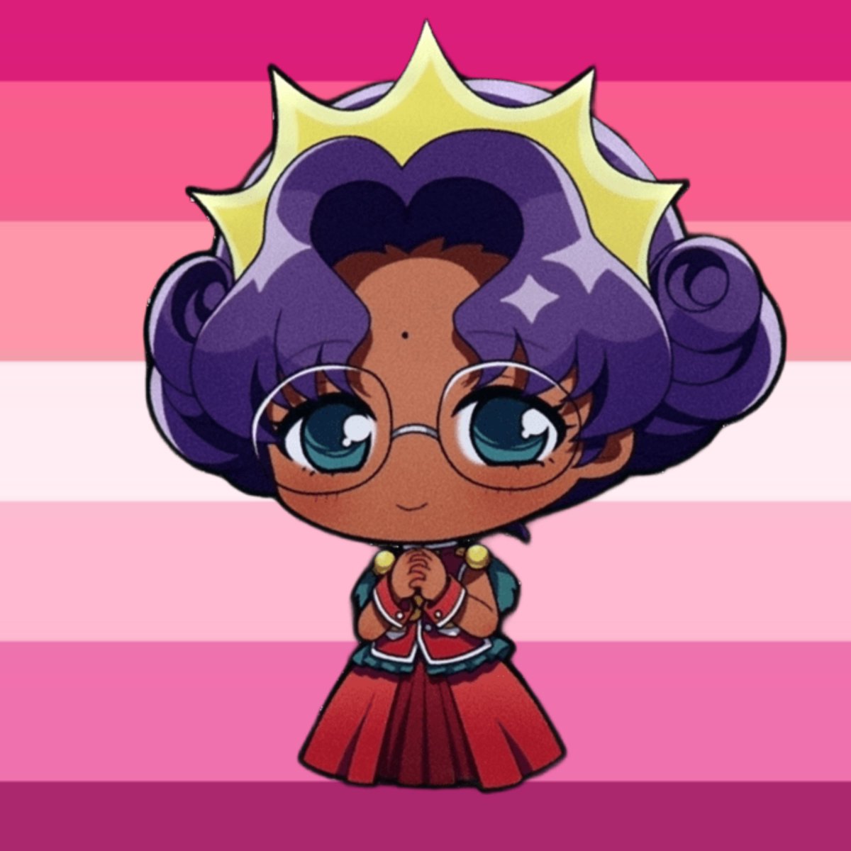 yuriutena's tweet photo. chibis on the butchfemme flags! everyone can use this https://t.co/9vrB9CHww0