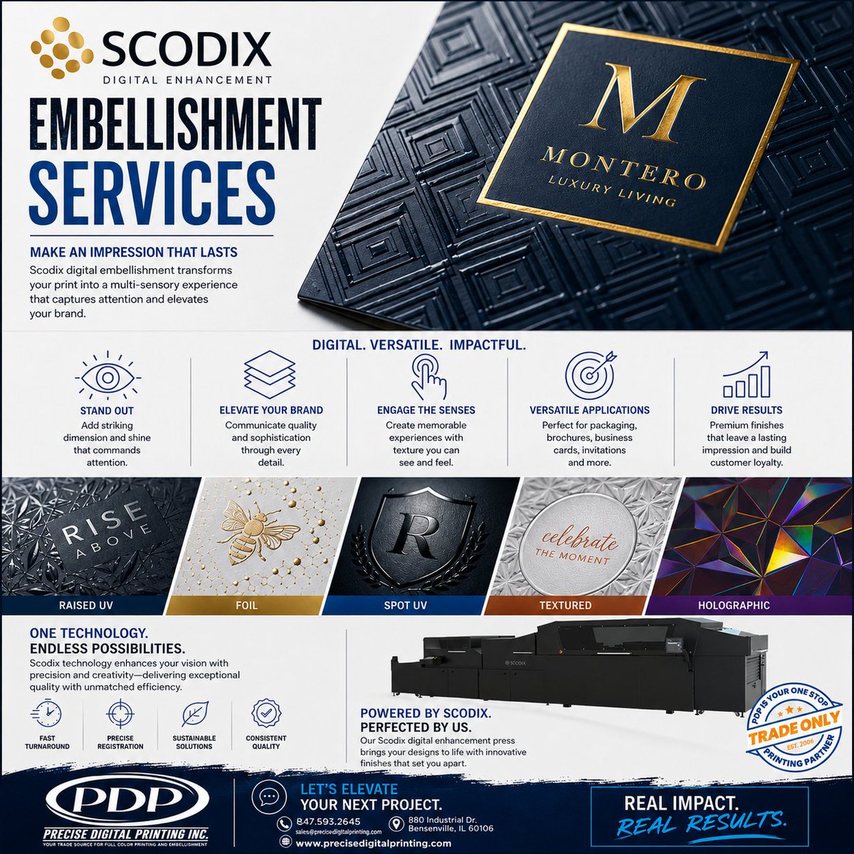 PrintingPrecise's tweet photo. Your print deserves more than ink—it deserves impact. From Raised UV and Spot UV to Foil, Textured, and Holographic finishes, Precise Digital Printing helps you create premium print pieces that captivate, engage, and leave a lasting impression. https://t.co/V5iJJUeXX1