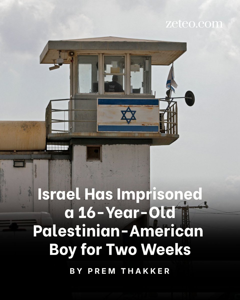 zeteo_news's tweet photo. A 16-year-old U.S. citizen residing in the occupied West Bank remains under arrest by Israeli authorities despite his bail. He is one of two Americans in Israeli detention without clear charges. https://t.co/ZUvsqsVT3Q