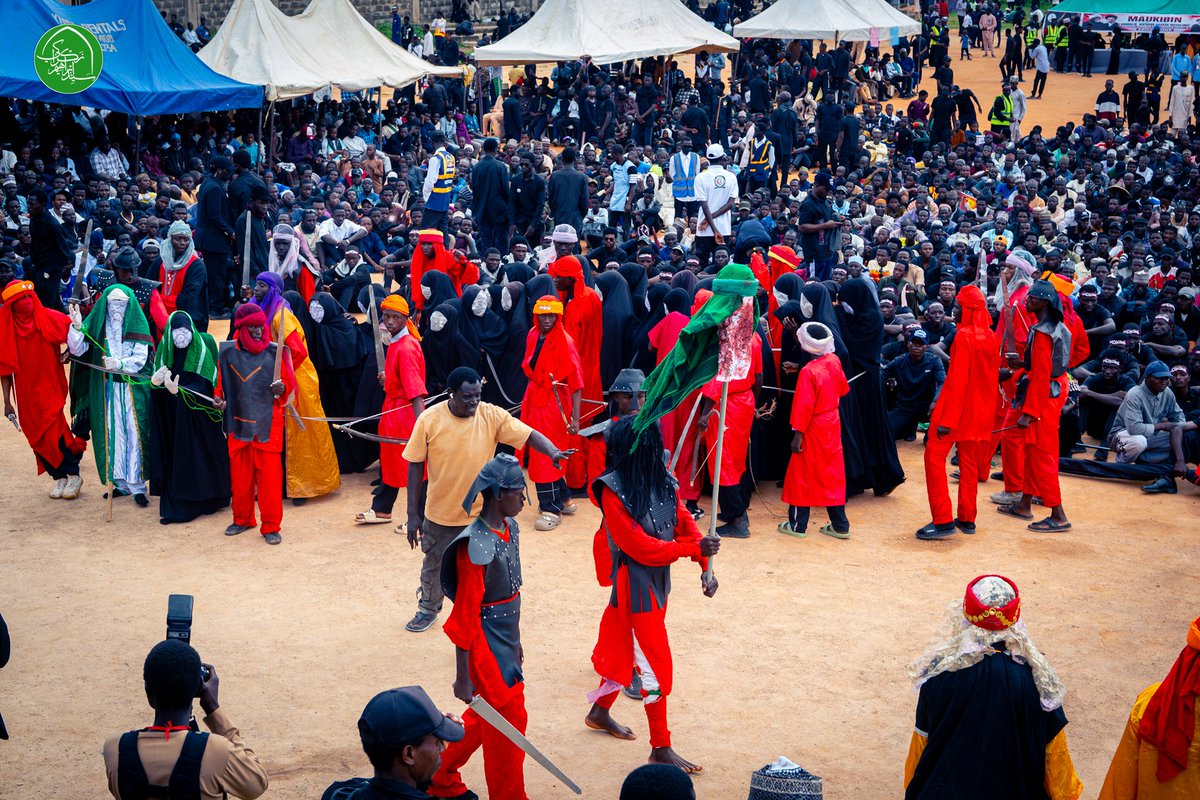 SZakzakyOffice's tweet photo. The Islamic Movement marked the annual Arba'een Symbolic Mourning Trek.

The leader, Sheikh Ibraheem Zakzaky (H), delivered the closing speech, marking the end of the annual Arba'een Symbolic Mourning Trek, which commemorates the 40th day after the martyrdom of Imam Hussain (AS), his family members, and his companions on the plains of Karbala in 61 AH (After Hijrah).