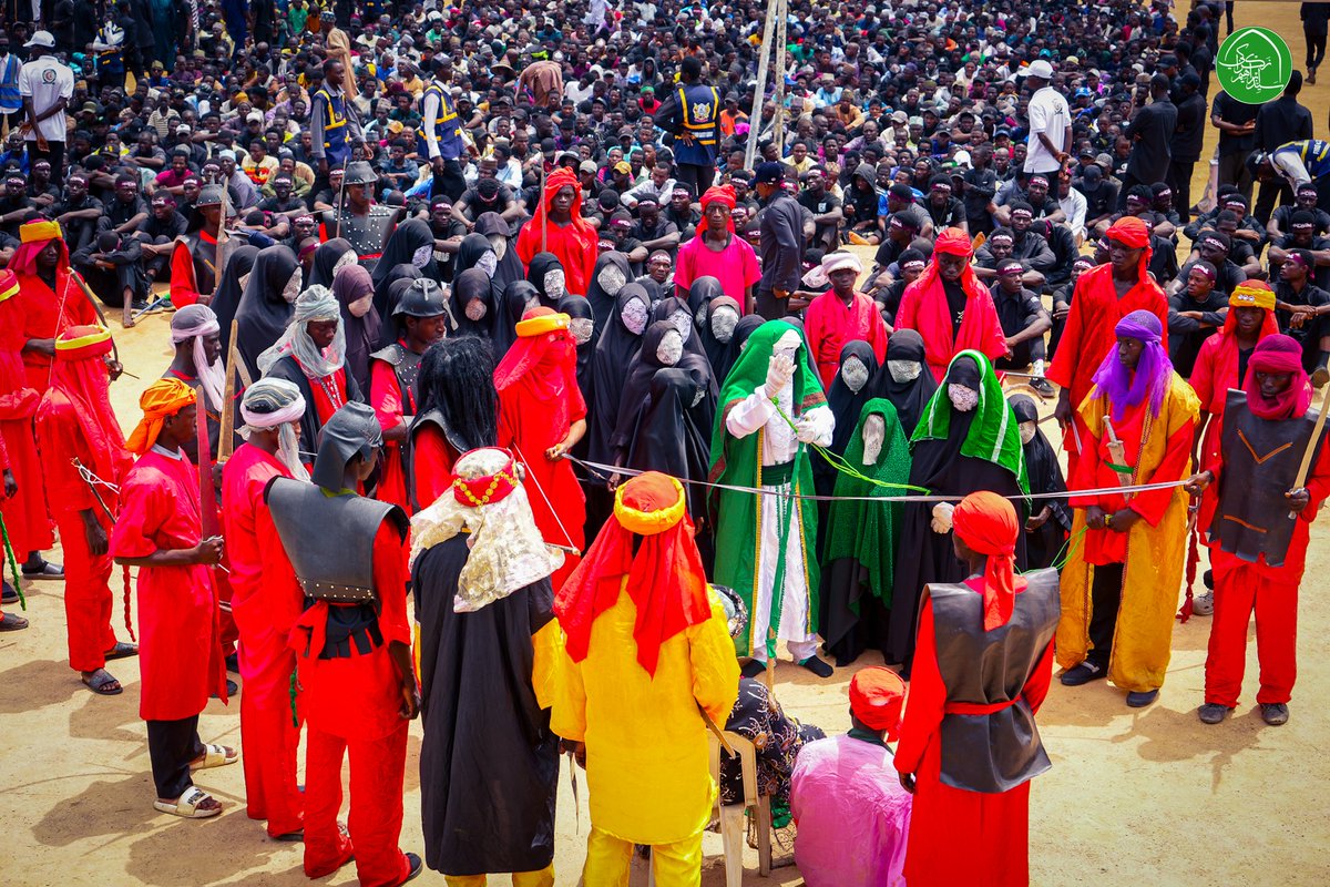 SZakzakyOffice's tweet photo. The Islamic Movement marked the annual Arba'een Symbolic Mourning Trek.

The leader, Sheikh Ibraheem Zakzaky (H), delivered the closing speech, marking the end of the annual Arba'een Symbolic Mourning Trek, which commemorates the 40th day after the martyrdom of Imam Hussain (AS), his family members, and his companions on the plains of Karbala in 61 AH (After Hijrah).