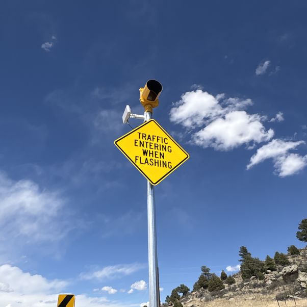 ColoradoDOT's tweet photo. #CDOT #News: CDOT completes conflict warning system installations across the Denver metro area. Project enhances safety at four intersection locations on #CO74, #CO83 and #CO86.
📰https://t.co/uXryQgCIWx
#KnowBeforeYouGo https://t.co/PoE8cs5WHM