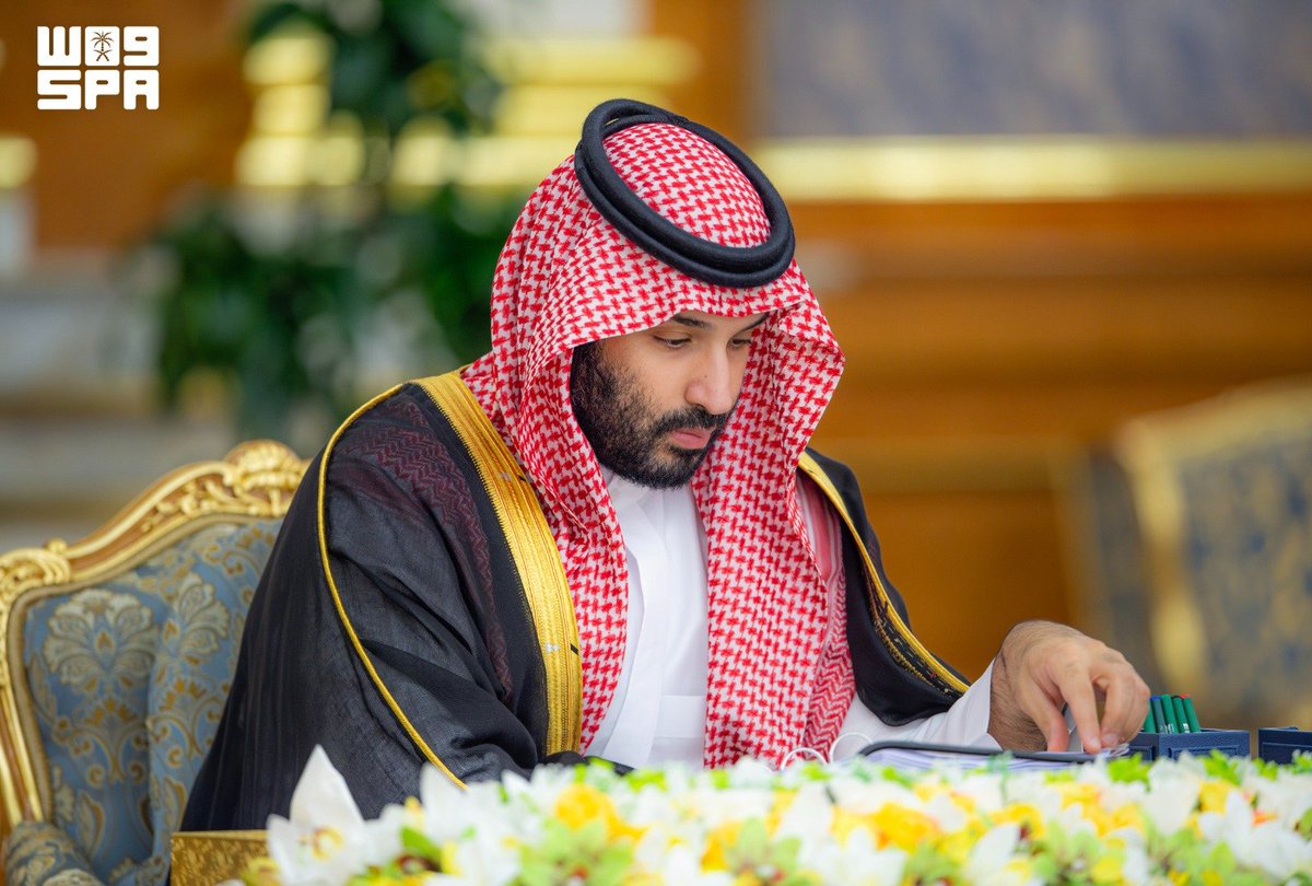 spagov's tweet photo. سمو #ولي_العهد يُطلع #مجلس_الوزراء على مضمون الاتصال الهاتفي مع فخامة رئيس الولايات المتحدة الأمريكية دونالد ترمب، وما اشتمل عليه من بحث تطورات الأوضاع في المنطقة وانعكاساتها على مختلف المستويات، وتأكيد المملكة العربية السعودية ضرورة تغليب نهج الحوار لخفض التصعيد، وأهمية بذل كل الجهود لتحقيق التهدئة التي تمهد الطريق لحلول دبلوماسية تسهم في الحفاظ على الأمن الإقليمي واستقراره.    
#واس