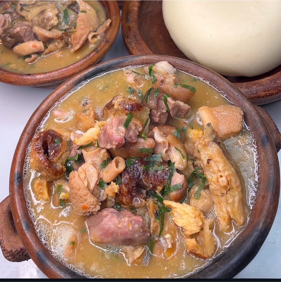 IfeomaIgbotic's tweet photo. Igbo cuisine is over 1,000 years old.

The claim by an Okpeke that Igbo dishes are less than 100 years old is false.

Our forefathers were not eating sand, they nourished themselves with wholesome meals.

Onugbu, Nsala, Oha, Okwuru, Egusi, yam, Ukwa, Okpa etc.. have existed among the Igbo for generations, they are part of our culinary heritage. 

Stop speaking on other people’s culture 
if you are going to spread distortion. 

In addition, stockfish isn’t a dish, it’s a fish.