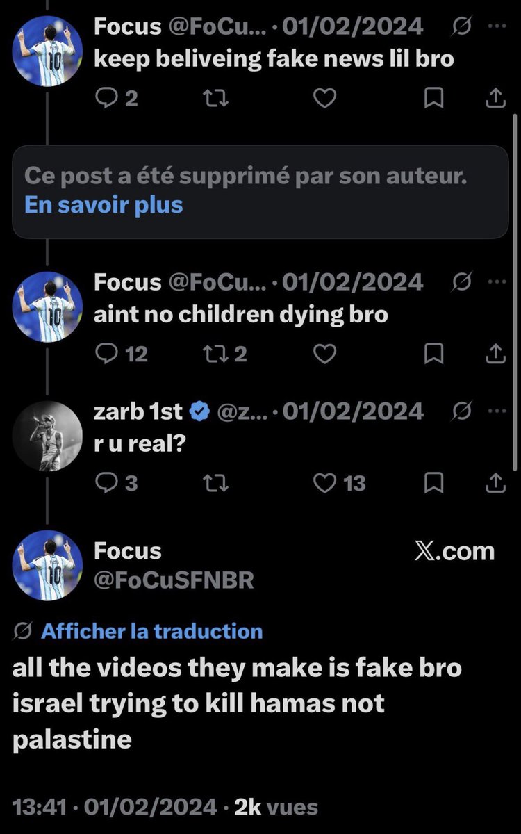 takugoat's tweet photo. @ArsNdoBrazil @ShoKa_piKk @Nikof T’es vraiment le roi des zgegg toi tu vois bien qu’il a tweet pour défendre un pays qui commet un génocide "all the videos they make is fake" https://t.co/Ps6wlc8AiM