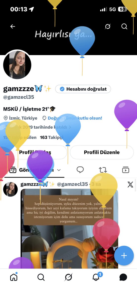 gamzecl35's tweet photo. Ah hoş gel yeni yaşım. Güzellik getir mutluluk getir huzur getir.  Ama en çok da atama getir. 657 ye tabii et beni 🥲😍😍
30 lu rakamlara yaklaşmış olmak hiç hoş değil ama napalım 😍💖
İyi ki doğmuşsun canım kendim. 
İnanıyorum ileride beni bekleyen çok güzel yaşam var 🪬🧿🫶🏻 https://t.co/pdLEImNfMp