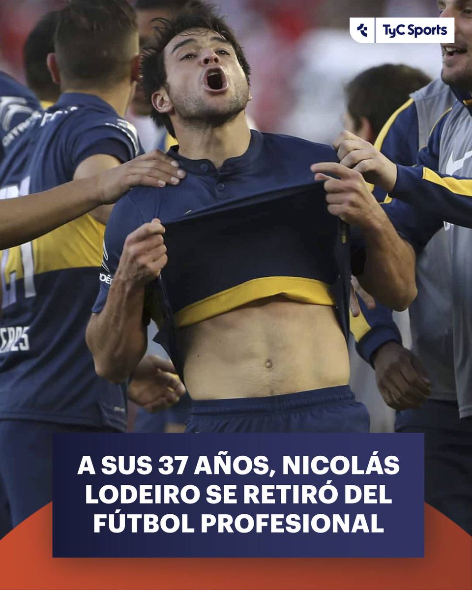 TyCSports's tweet photo. 🔚 Nicolás Lodeiro decidió retirarse del fútbol profesional, y este martes le comunicó a sus compañeros y al cuerpo técnico de Nacional de Montevideo que le pondrá punto final a su carrera, determinación que llega en medio de un semestre adverso para el club desde el ámbito deportivo.

🔙 El volante fue bicampeón con el Xeneize, se destacó en Europa y se consagró campeón de la Copa América 2011 con Uruguay.
