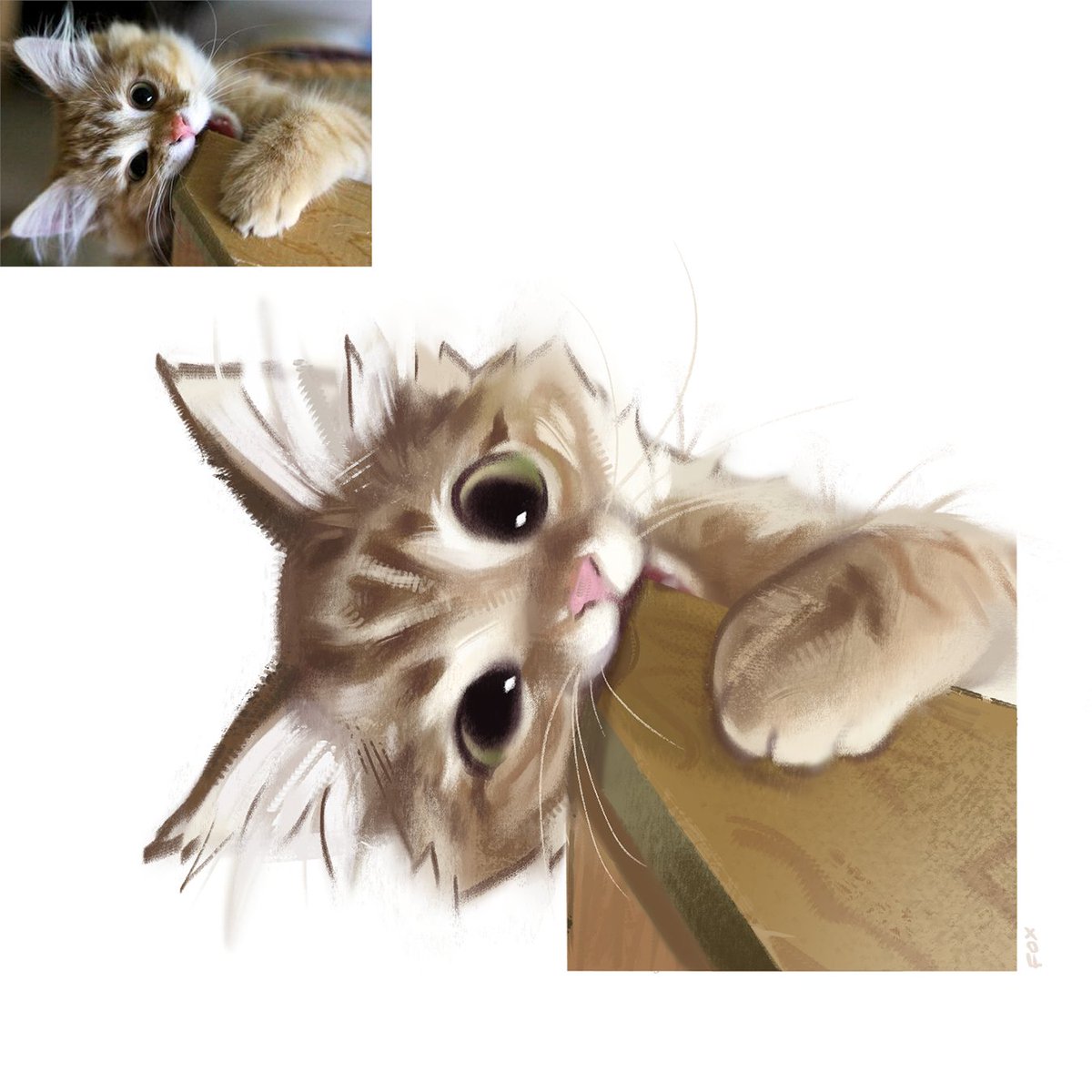 f0xlett's tweet photo. another cat study https://t.co/5nwKeeCeqh