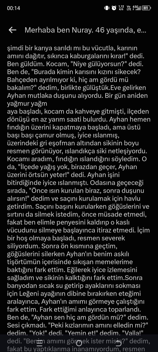 itirafsayfasi45's tweet photo. Gizli bayan takipçim Komşumun genç oğluna verdim dedi part 1 https://t.co/TVjJpfqRnm