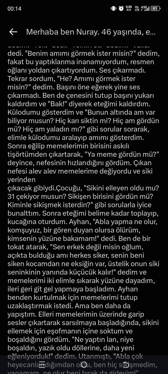 itirafsayfasi45's tweet photo. Gizli bayan takipçim Komşumun genç oğluna verdim dedi part 1 https://t.co/TVjJpfqRnm