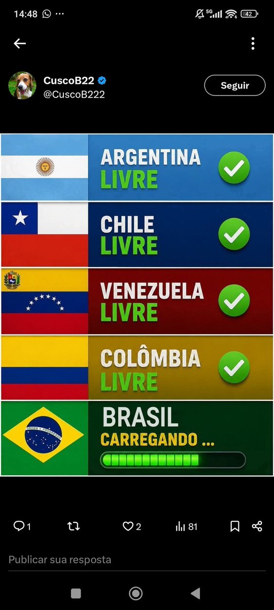 QuantumObserver's tweet photo. @pfigueiredo08 As relações com o parceiro histórico voltarão a normalidade, assim que o Brasil se curar deste câncer...

@WhiteHouse https://t.co/n76nnaQC7K