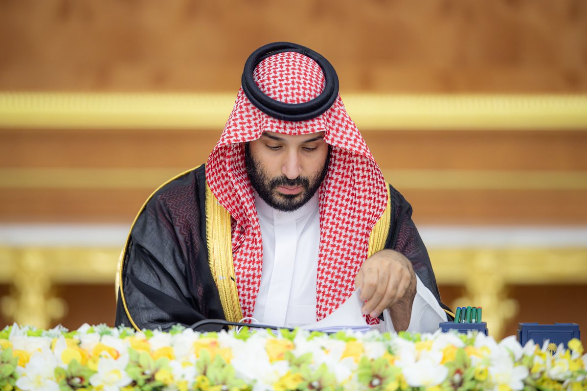 Bandaralgaloud's tweet photo. سمو سيدي #ولي_العهد يرأس جلسة #مجلس_الوزراء في جدة. https://t.co/beHOG4rS5h