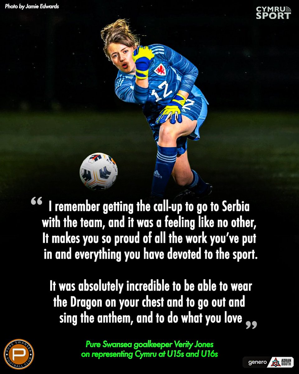 HarryWare07's tweet photo. 🧤 On the latest Adran Leagues Show, we spoke to former Cymru youth goalkeeper Verity Jones, as she looks ahead to a new chapter with Pure Swansea. 

Still at the start of her career, a journey that has seen international experience, a debut at The Rock with Swansea City, promotion with Cardiff Met, but in an injury hit season. 

Listen in full on the Cymru Sport website or on Spotify!

https://t.co/c13H2Xotnl