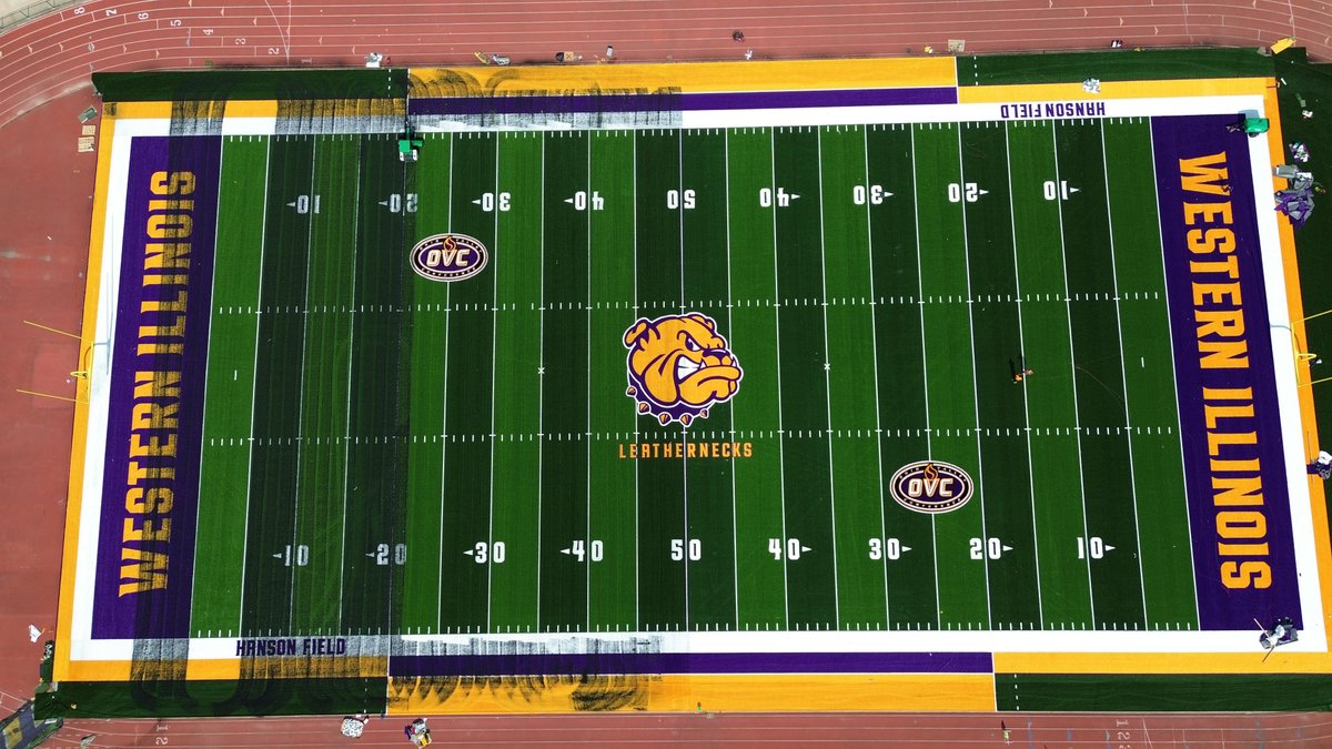 WIUFootball's tweet photo. NEW ➡️ SOON

The new turf on Hanson Field will be featured in our home opener on August 27th at 6:00 PM against Northwestern College, see you there! 

#GoNecks | #OneGoal | #ECI https://t.co/tznTDPNCka