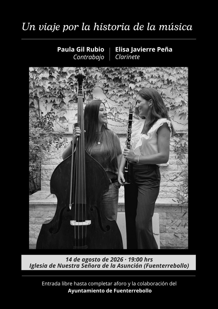 querobanlocavao's tweet photo. 🎶 ¡Ya queda muy poco!
Os esperamos el próximo 14 de agosto para compartir un recorrido musical a través de distintas épocas y estilos. ¡Nos hará mucha ilusión veros! 🤍 #Fuenterrebollo https://t.co/S7C52imU5M
