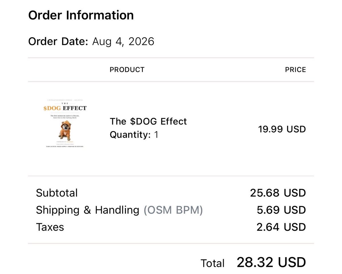 spiffyritzy's tweet photo. A spiffy congratulations @Cryptolution 🎉
Snagged a copy of #thedogeffect off @Luludotcom 📖
Stay Spiffy✨ https://t.co/uYdPtkrddW