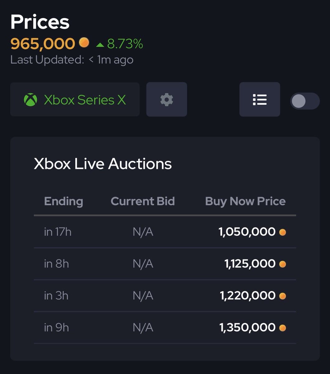 iJoebruin's tweet photo. None up on Xbox anymore 

However, I currently have one in my binder

Maximum coins (~990k) + $50 is my going rate #StackOrStarve https://t.co/zKTweuh76M