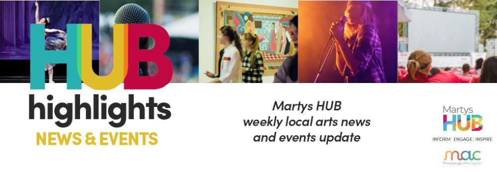 MissArtsCouncil's tweet photo. HUB Highlights | News & Events | Mississauga's Pride and Joy... The Arts! ๐คฉ๐ถ - https://t.co/zrffzM5qRu https://t.co/obEuhVCkcZ
