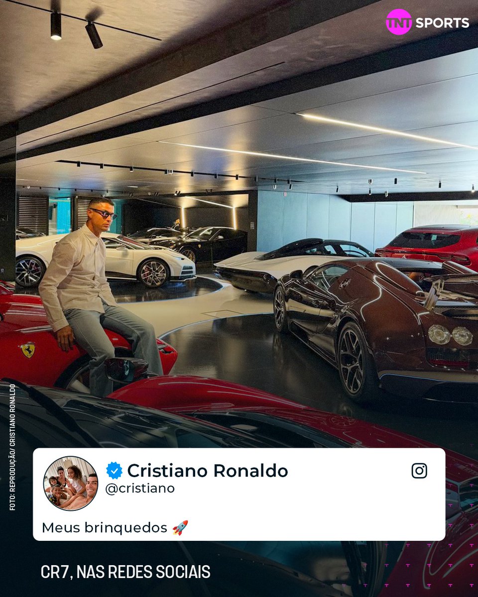 TNTSportsBR's tweet photo. O CR7 é feliz no simples... 😅🚘🤖 #MFM

Crédito: @cristiano https://t.co/h1BzKONlSC