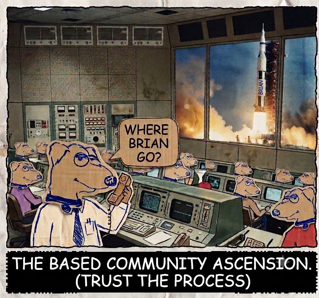 WalkStreetRolf's tweet photo. $BRIAN community reading for the takeoff 🚀🚀🚀 Trust the process, NO BRIANER https://t.co/t0iUP8MSDO