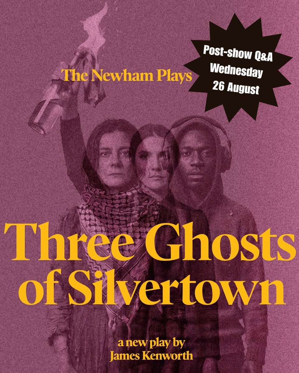 TerriPaddock's tweet photo. New Q&amp;A!

Three Ghosts of Silvertown, the seventh Newham Play, is the boldest production in the series, and it’s performed at Tate Institute, the historic building whose restoration inspired writer @jameskenworth.

👉 Join me on 26 Aug: https://t.co/g2nIgN790n #LondonTheatre https://t.co/kzWXcPtw99