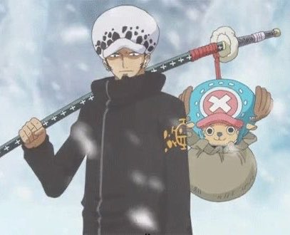 SHANKSTOPME's tweet photo. Law just letting chopper dangle from his sword while carrying him around like a keychain will never not be funny to me 😭 https://t.co/FgnDfqIE7T