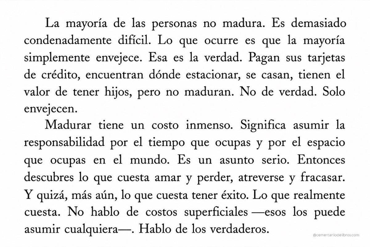 Cementedelibros's tweet photo. Maya Angelou: La mayoría envejece. Muy pocos se atreven a madurar.
Extracto de la entrevista "The art of fiction No. 119"
The París Review, 1990.
Sublime...
#cementeriodelibros https://t.co/eSOygS3tz3