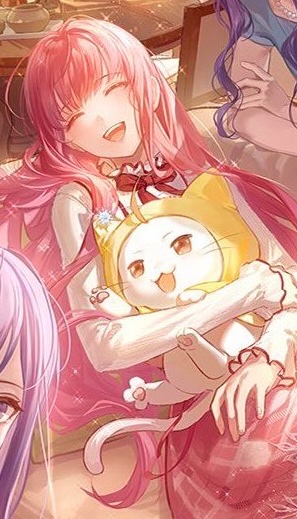 warmnikki's tweet photo. the parallels between the nikki &amp; momo in this hello nikki loading screen artwork and nikki &amp; momo in the artwork with her family…nikki &amp; momo have come so far together!! 🥹🥹

#shiningnikki #shiningwithnikki https://t.co/0nIMAIgnX7