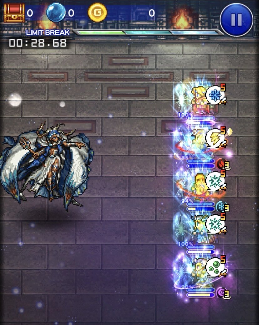 deciliter_FFRK's tweet photo. おはようございます☀

#FFRK 
普通の古記の追想の30秒切りの旅に出ました🐥
とりあえずⅡ、Ⅵ、Ⅶは完了✅
あと行けてもⅨと零くらいだと思いますが、少しでも⭐︎8フラグが欲しいので頑張ります💪 https://t.co/xxlXpSXm05