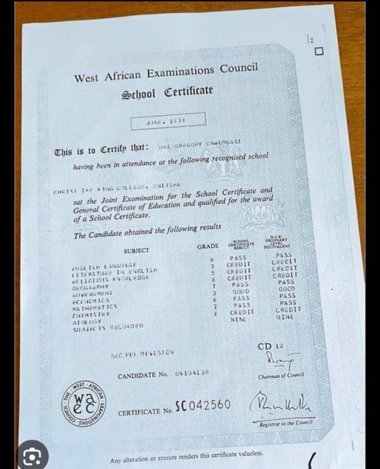 HighChiefOkoro's tweet photo. PETER GREGORY OBI FORGED HIS UNN AND NYSC CERTIFICATES.

PETER GREGORY OBI FORGED HIS UNN AND NYSC CERTIFICATES.

PETER GREGORY OBI FORGED HIS UNN AND NYSC CERTIFICATES.

PETER GREGORY OBI FORGED HIS UNN AND NYSC CERTIFICATES. https://t.co/jl6P8efgGV
