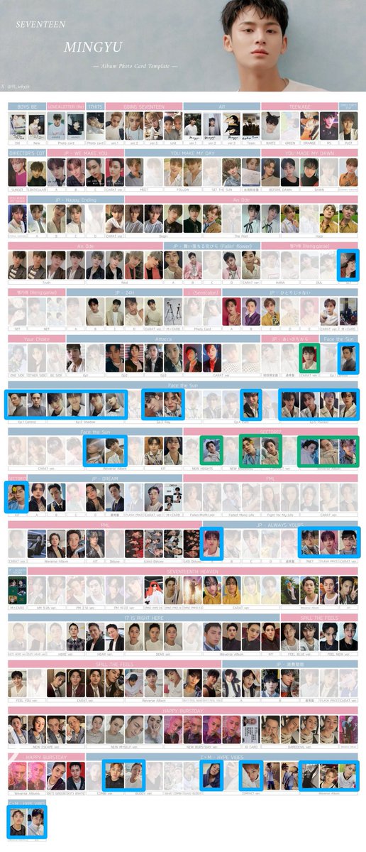 d9pu8xa's tweet photo. SEVENTEEN セブチ 過去 アルバム 封入 コンサート 特典 トレカ 交換

譲 画像1~2

求 画像3~4 ミンギュ 🟦>>🟩

郵送、2枚~交換のみ

可能な方いましたらお声掛けください( ᴗ ̫ ᴗ )

 #SEVENTEEN交換 
 #SEVENTEENトレカ交換 https://t.co/LBXtmfoXSI