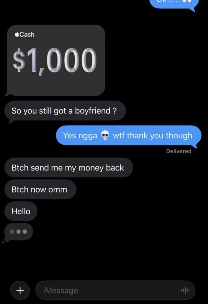 itssthyherinme's tweet photo. Tf he thought ?? 😂😂😂 Ngga bye! https://t.co/5HqDvhtfV1