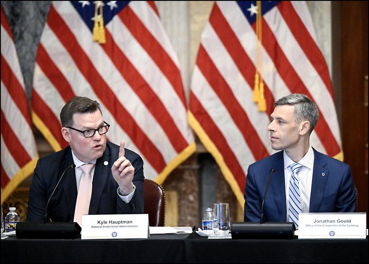 RepMcMaster's tweet photo. Pleased to convene Treasury’s Financial Literacy Roundtable with regulators, community banks, credit unions, and international banking institutions.

We discussed innovative ways to expand financial literacy, economic opportunity, and financial inclusion for Americans. https://t.co/0KvbT7LrtQ