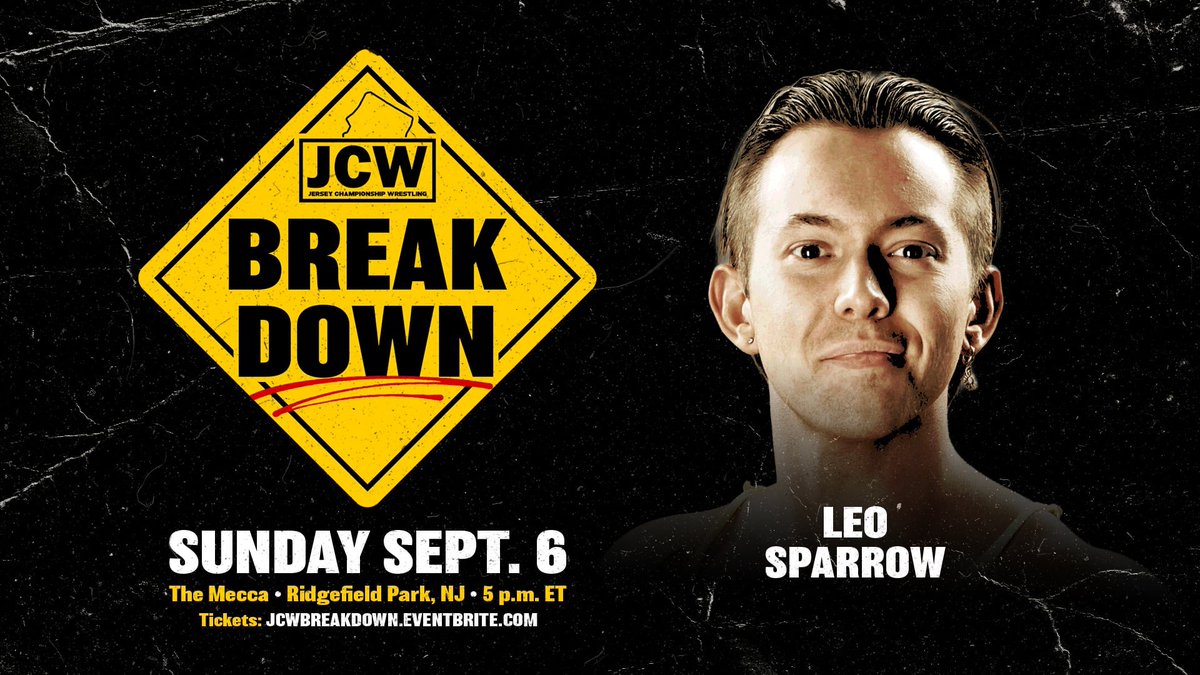 JerseyCW's tweet photo. π§ JCW BREAKDOWN UPDATE π§
Just Signed:
CONTROLLED KAOS
DUSTIN WALLER
LEO SPARROW
and
TARZAN DURAN returns to JCW
Plus:
Charles Mason
Bustah & The Brain
Marcus Mathers
Kylie Alexa
+more
Get Tix:
https://t.co/qN5YgQ1R4D
#JCWBreakdown
Sun 9/6 - 5PM
The Mecca - Ridgefield Park https://t.co/brYyTqrku1
