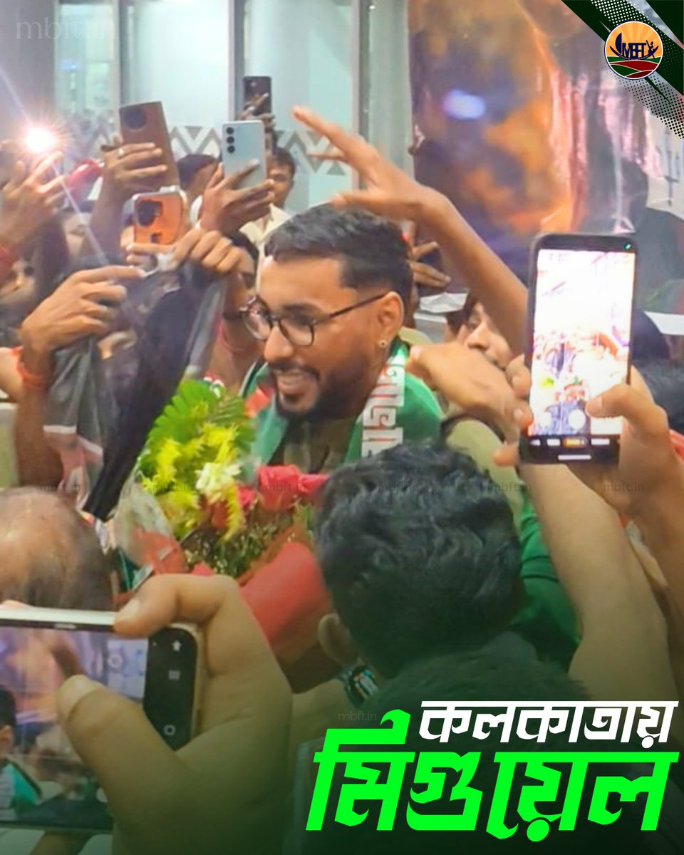 MBFT89's tweet photo. Miguel Figuera arrives in the City of Joy! ✨💚❤️

{  Joy Mohun Bagan, MBFT } https://t.co/bsnbtMKZhf