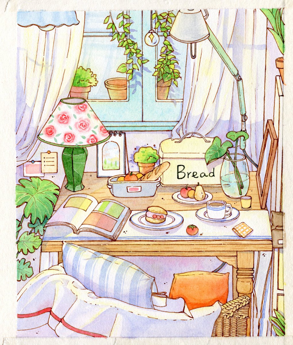 yangalatao's tweet photo. [Trying a new hobby Pick up watercolor—small strokes, big joy, perfect for unwinding after busy days. 10 mins a day makes a difference!]， https://t.co/RijtEW6zCn