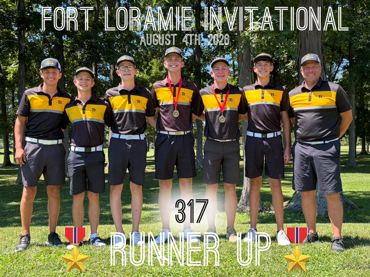 BotkinsGolf's tweet photo. The Trojans shot a 317 &amp; took 2nd place out of 16 teams/96-golfer field. 

 🟡 Meyer (75) snagged 4th place overall.
 🟡 Monnin (78) landed in the top 10 at 8th place.
 🟡 Lunz (81) &amp; Dietz (83) rounded out the team score.

⛳️ Next up:
Indian Lake Friday at The Oaks https://t.co/Anne48HErQ