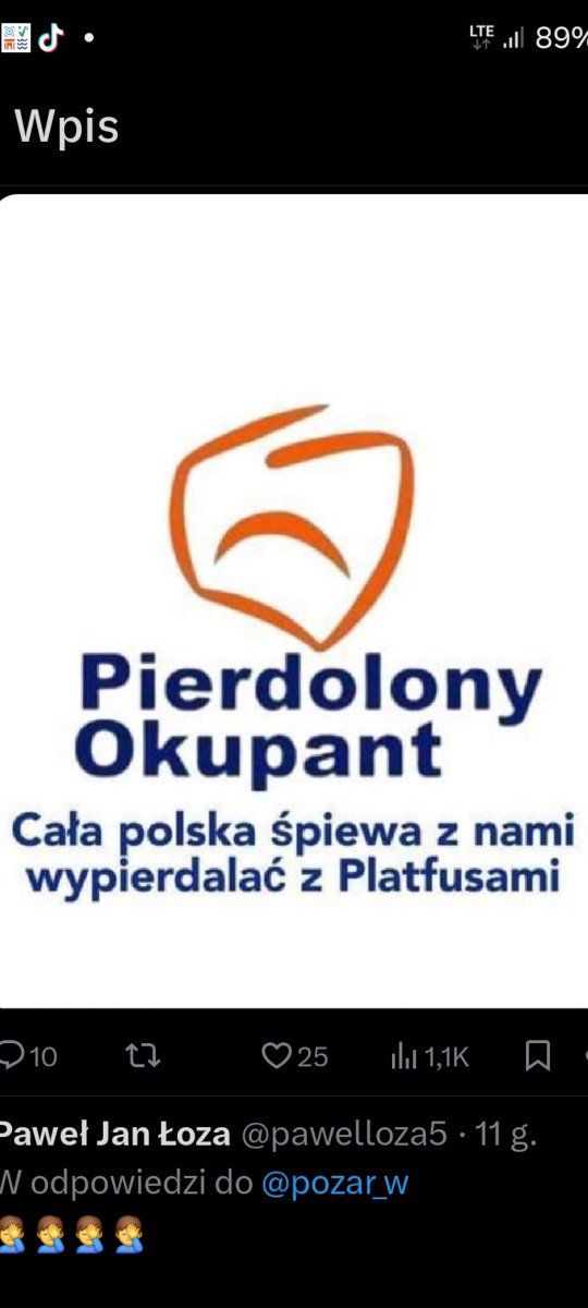 jack_piotr's tweet photo. @lachelndteufel WEDŁUG TUSKA TO KAZDA STACJA TV MA MIEC TAKI SAM PRZEKAZ...OCZYWISCIE WYCHWALAJACY TUSKA I JEGO MAFIE ORAZ PRO NIEMIECKA PRO LEWACKA PRO LGBT I PRO IMIGRANCKA ANTY KOSCIELNA.
INNE STACJE NIE MAJA PRAWA ISTNIEC I MUSZA BYC ZAMKNIETE.
TO JEST CZYSTA KOMUNA !!!
BRAVO TUSK SUKCES ! https://t.co/2SmyyM95Jk