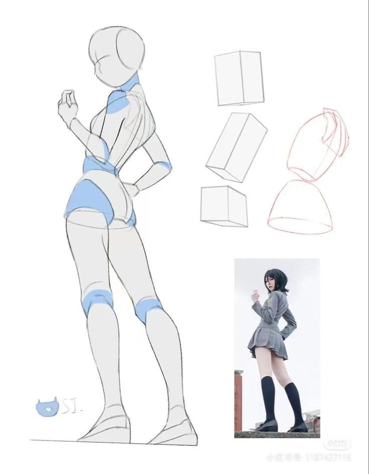 tryanglefor's tweet photo. The secret to dynamic poses. https://t.co/G9GFTO5d2L