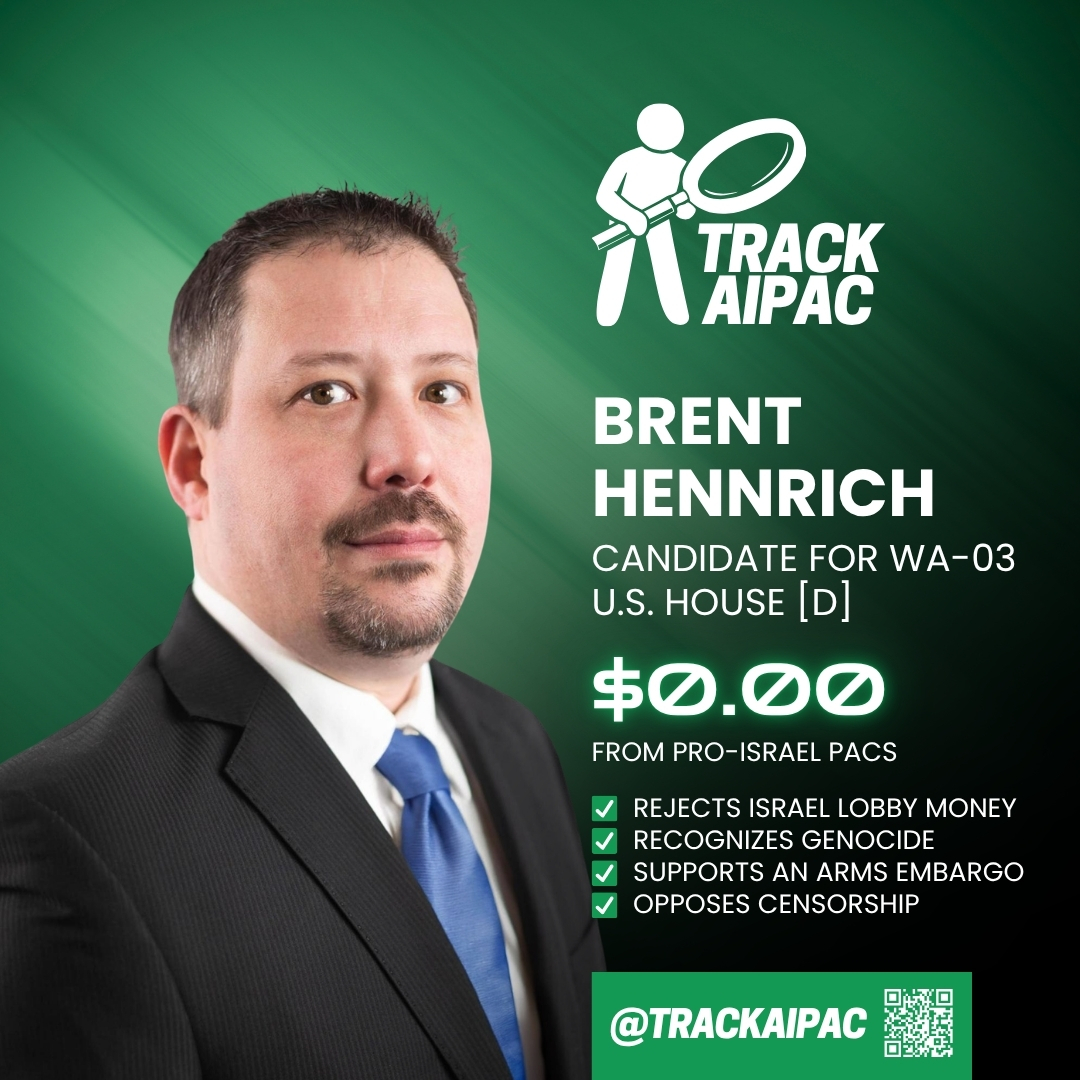 TrackAIPAC's tweet photo. Vote @bhennrich in #WA03! https://t.co/xeGfnoSRzz