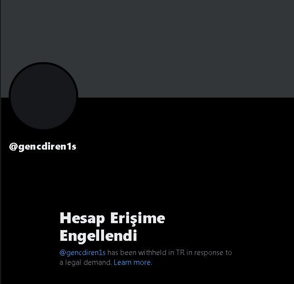 gencd1renis's tweet photo. OPERASYON |

4.kez Genç Direniş erişim engeli ile karşı karşıya.

Susturulmak istenen yalnızca bir birey değil toplumsal muhalefetin ta kendisidir.

2 gün önce açtığım hesabım da erişim engeli yedi.

Ekrem İmamoğlu’nun sesi olduğumuz için sansürle karşı karşıyayız. https://t.co/m6DGDHDIGK