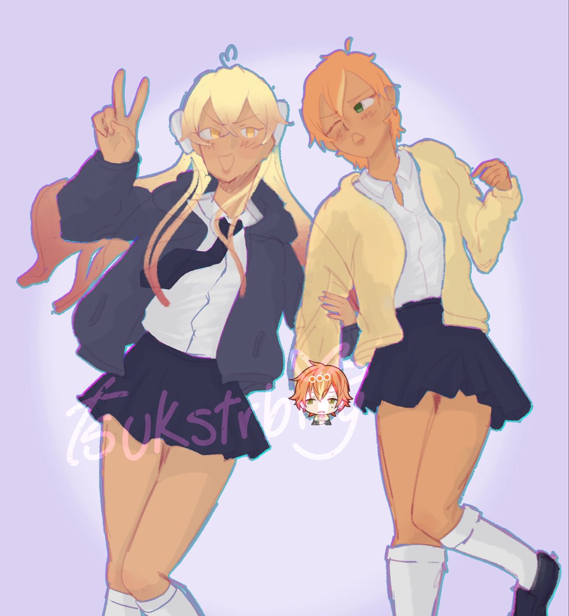tsukstrbrry's tweet photo. #akikasa the gfs ever https://t.co/5DDKHy7DOF